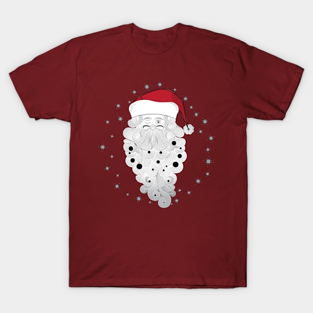 Santa Winks ( Decorative Santa Clause) T-Shirt by Nobiya